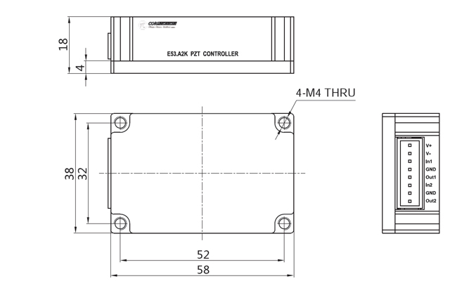 Click on the picture to enlarge the drawing of piezo amplifier