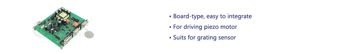 Board-type piezo motor servo controller from CoreMorrow
