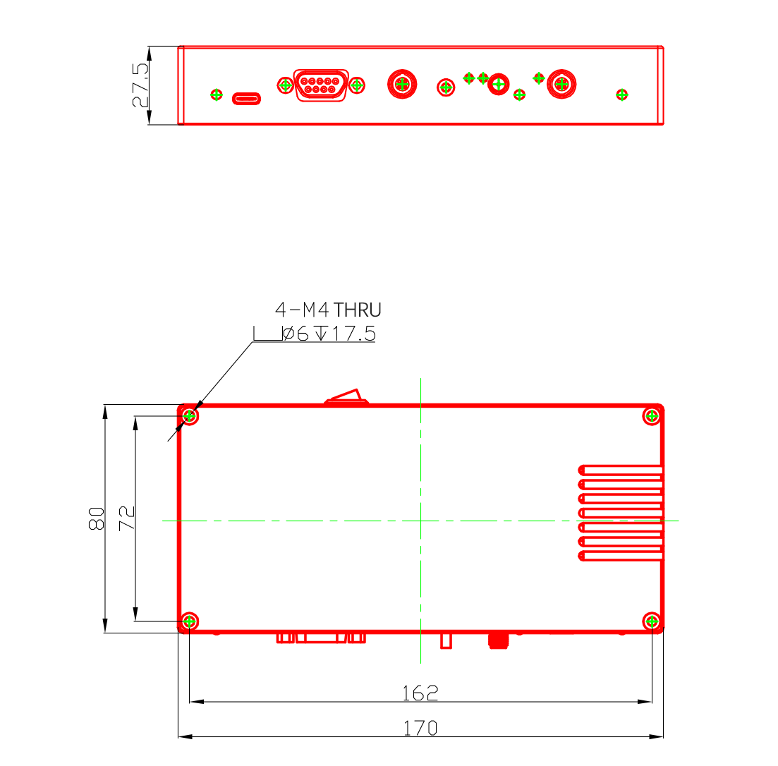 Click on the picture to enlarge the drawing of piezo amplifier